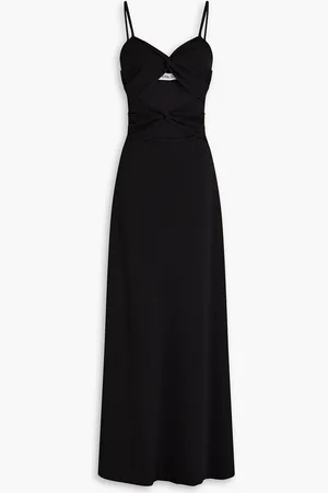 Anna Quan Maxikleid aus geripptem Stretch-Baumwoll-Jersey mit Cut-outs und Twist-Detail - - UK 10