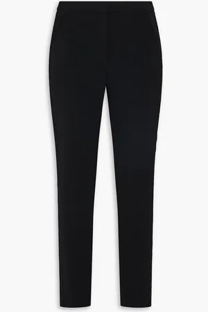 Emporio Armani Karottenhose aus Stretch-Crêpe mit Kristallverzierung - - IT 38