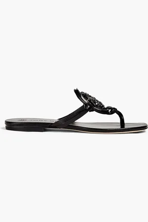 Tory Burch Zehensandalen aus Leder mit Verzierung - - US 5.5