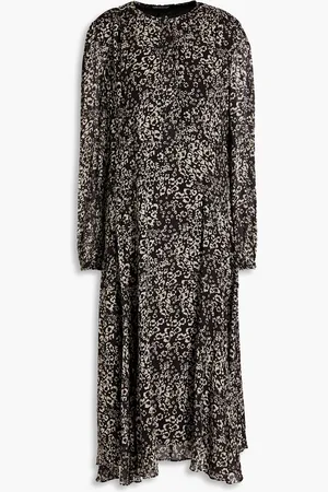 Luisa Cerano Plissiertes Midikleid aus Crêpe mit Leopardenprint - - DE 38