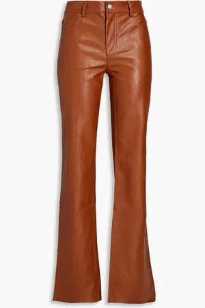 A.L.C. Freddie Bootcut-Hose aus Kunstleder - Braun - US 2