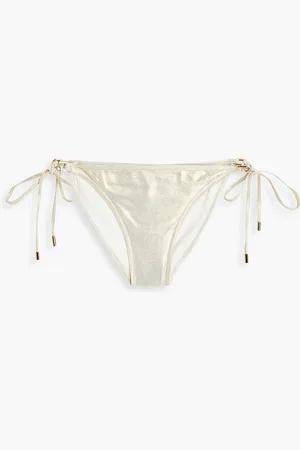 Melissa Odabash Tief sitzendes Bikini-Höschen mit Metallic-Effekt - Metallic - IT 48