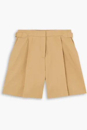 See by Chloé Shorts aus Baumwoll-Gabardine mit Falten - Neutral - FR 40