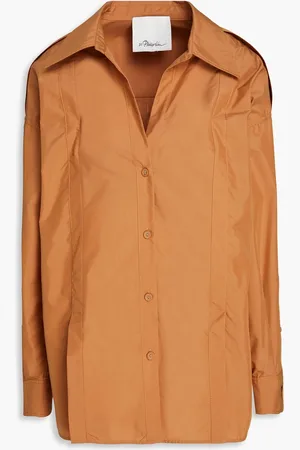 3.1 Phillip Lim Hemd aus Popeline aus einer Baumwollmischung - Braun - US 2