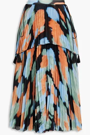 Altuzarra Midirock aus plissiertem Crêpe mit Print - - FR 34