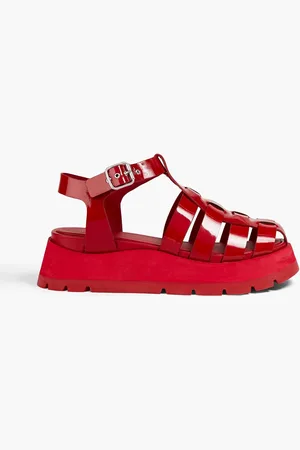 3.1 Phillip Lim Kate Sandalen aus Lackleder - Rot - EU 35
