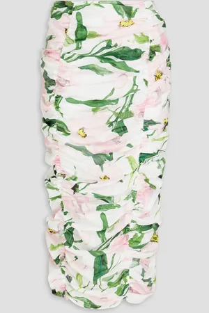 Carolina Herrera Geraffter Rock aus Stretch-Baumwoll-Twill - - US 6