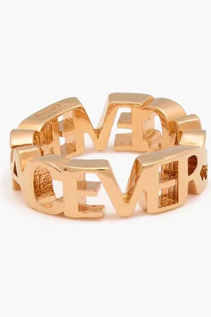 VERSACE Goldfarbener Ring - Metallic - IT 9