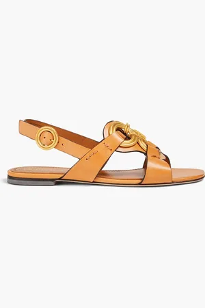Tory Burch Slingback-Sandalen aus Leder - Braun - US 5.5