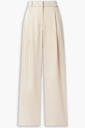 A.L.C. Fynn Bundfaltenhose mit weitem Bein aus Crêpe - Pink - US 2
