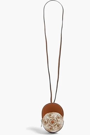 J.W.Anderson Nano Cap jacquard and leather shoulder bag - Braun - OneSize
