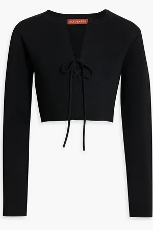 Altuzarra Cropped Strickcardigan mit Schnürung - - XS