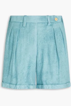 Giuliva Heritage Collection Husband Shorts aus Frottee aus einer Modalmischung - Blau - IT 38
