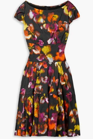 Jason Wu Minikleid aus Satin in Knitteroptik mit Print - - US 8