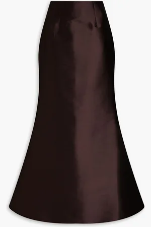 Sachin & Babi Wells flared mikado maxi skirt - Braun - US 8