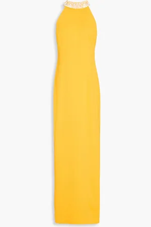 Badgley Mischka Robe aus Crêpe mit Verzierung - - US 10