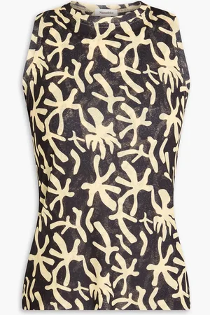 Nanushka Safea Tanktop aus Stretch-Jersey mit Print und Twist-Detail - - L