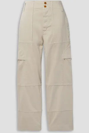 Marant Etoile Samson Hose mit geradem Bein aus Baumwoll-Canvas - Weiß - FR 36