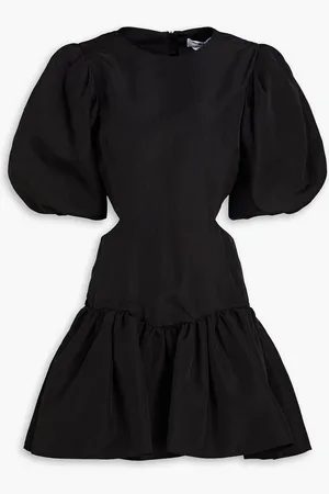 Msgm Minikleid aus Schantung mit Raffung und Cut-outs - - IT 40