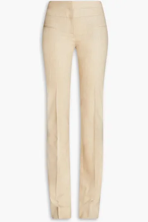 Altuzarra Enoki Schlaghose aus Twill aus einer Wollmischung mit Flammgarneffekt - Neutral - FR 34