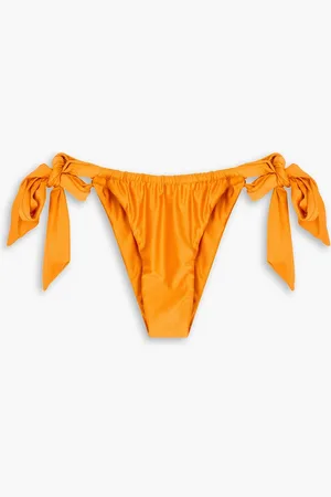 FAITHFULL THE BRAND Costa tief sitzendes Bikini-Höschen mit Schleife - Gelb - L