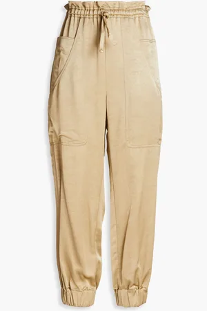 By Malene Birger Karottenhose aus Satin-Crêpe - Neutral - DE 34