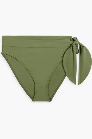 ZIMMERMANN Separates Sculpt hoch sitzendes Bikini-Höschen mit Bindedetail - Grün - 0