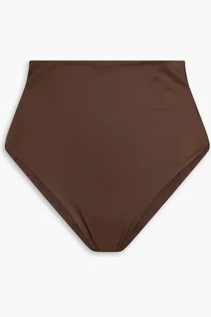 FAITHFULL THE BRAND Monikh Afonso hoch sitzendes Bikini-Höschen - Braun - XS