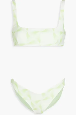 ROTATE Pearla Bikini mit Print - Grün - S