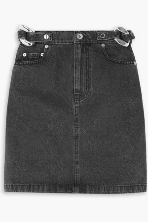 J.W.Anderson Minirock aus Denim mit Kettenverzierung - - UK 4
