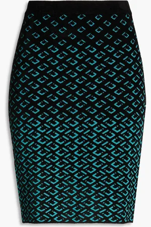 Diane von Furstenberg Bleistiftrock aus Jacquard-Strick in Midilänge - - S