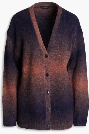 RAG&BONE Holly Cardigan aus einer Alpakamischung mit Farbverlauf - Blau - S