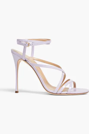Sergio Rossi Bon Ton Sandalen aus Lackleder - Lila - EU 39