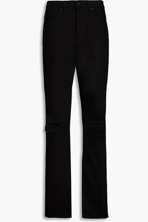 Alexander Wang Hoch sitzende Jeans mit geradem Bein in Distressed-Optik - - 30