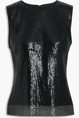 ALICE+OLIVIA Alice Olivia - Tanktop aus Metall-Mesh - - US 0
