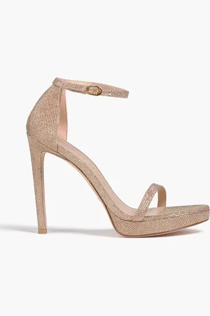 Stuart Weitzman Sandalen aus Lamé - Metallic - EU 41