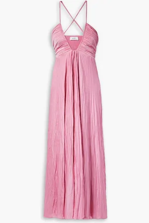 A.L.C. Angelina Maxikleid aus plissiertem Satin - - US 12