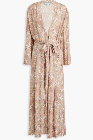 Melissa Odabash Marianna Kaftan aus Voile mit Paisley-Print - Orange - XS