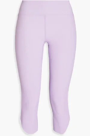 Heroine Tulip Leggings aus geripptem Stretch-Jersey - Lila - XS