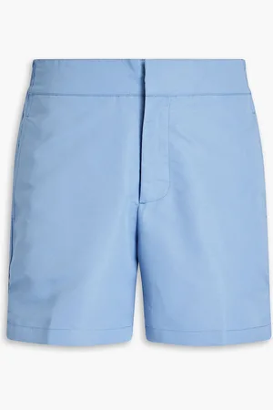 Frescobol Carioca Mittellange Badeshorts mit Print - Blau - 30