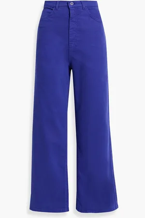 LAPOINTE Hoch sitzende Jeans mit weitem Bein - Blau - US 0