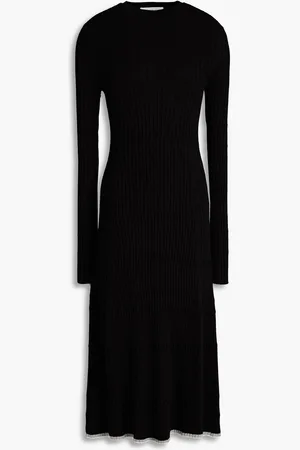 LVIR Midikleid aus geripptem Jersey aus einer Modalmischung - - ONESIZE