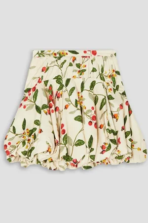 Agua by Agua Bendita Hinojo bedruckter Minirock aus Voile - Weiß - L