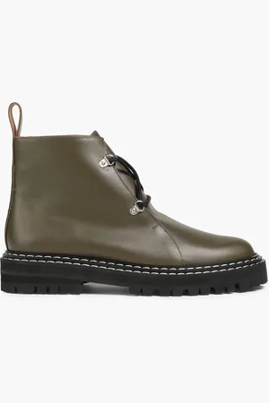 ATP Atelier Cozzana Ankle Boots aus Leder - Grün - EU 36