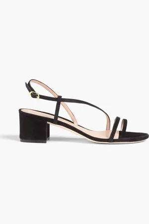 Stuart Weitzman Soiree Sleek 50 Sandalen aus Veloursleder - - EU 35.5