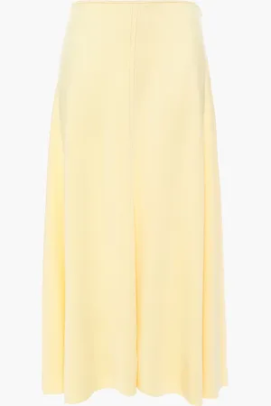 Acne Studios Iphy fluted stretch-jersey midi skirt - Gelb - XS