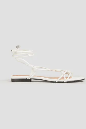 Ganni Sandalen aus Kunstleder mit Knotendetail - - EU 39