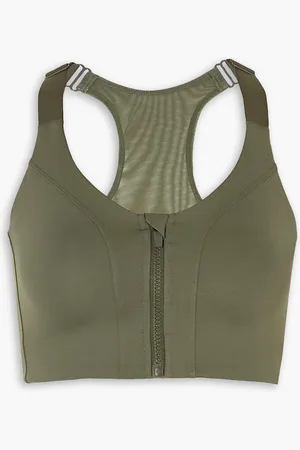All Access Sport-BH aus Stretch-Material mit Mesh-Einsätzen - Grün - XS