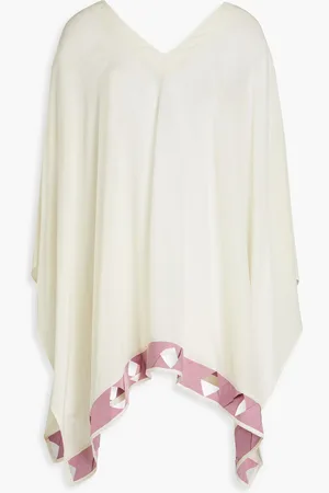 VALIMARE Tulum Strandkleid aus Chiffon mit Cut-outs - Neutral - ONESIZE
