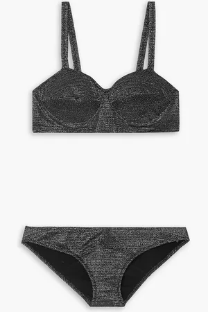 Lisa Marie Fernandez Goldwyn Bullet Bikini mit Metallic-Effekt - - 1